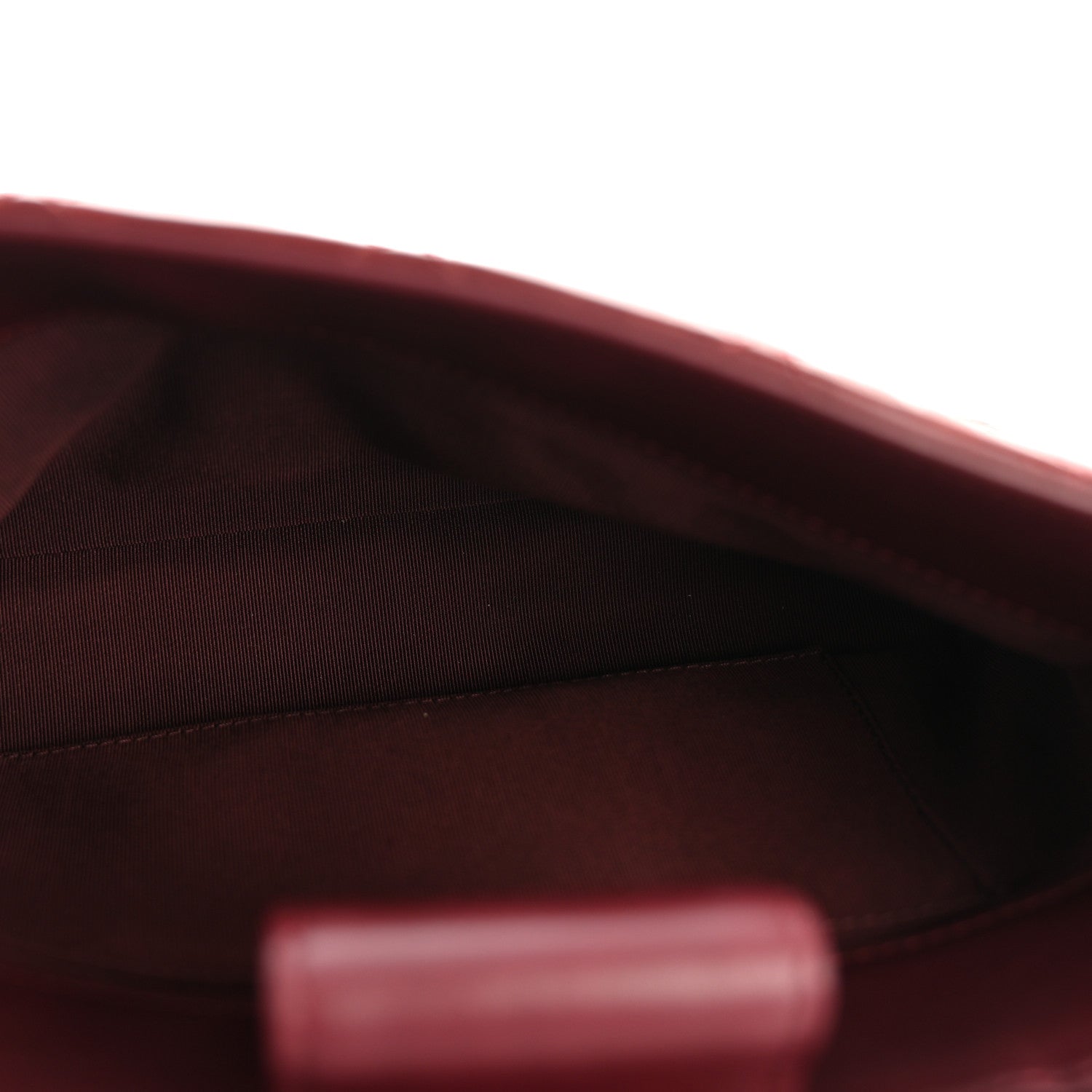 Chanel Glazed Calfskin Quilted Small Gold Bar Tote Red 5 of 15