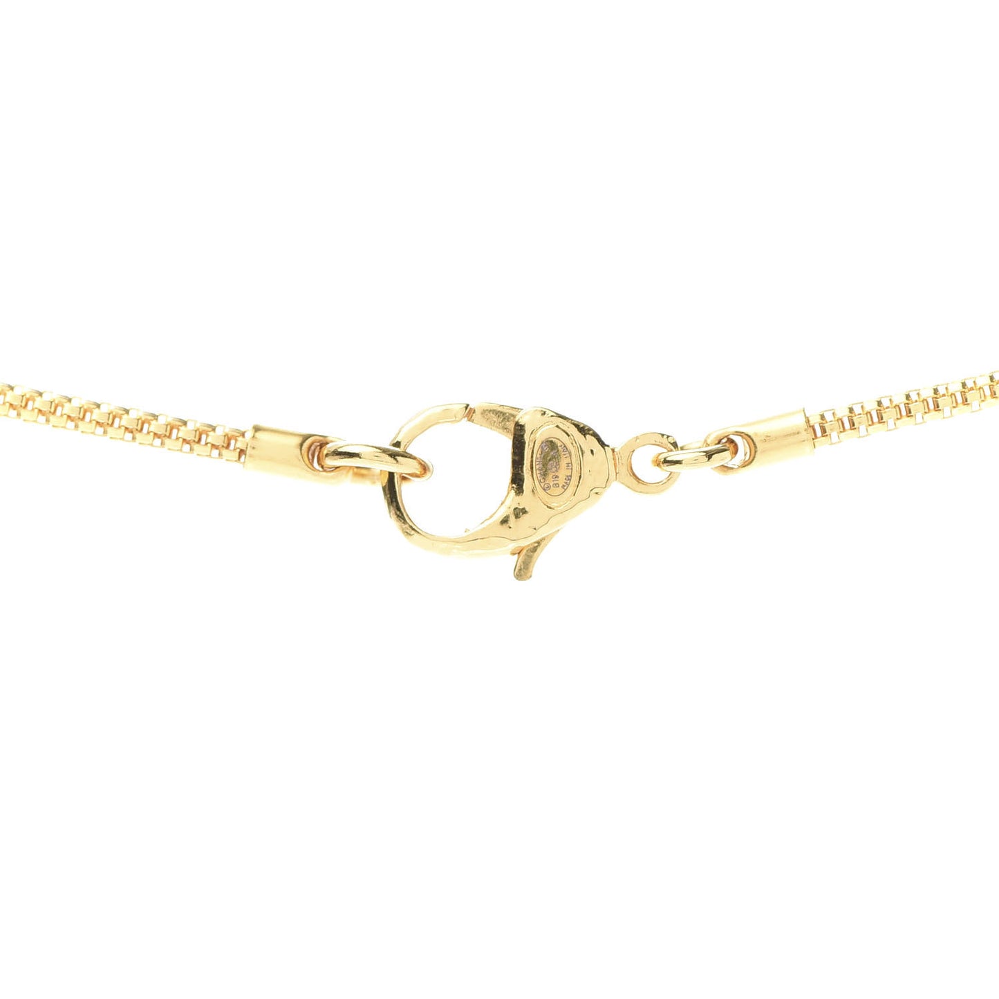 Resin Along The Nile CC Pendant Necklace Gold Black
