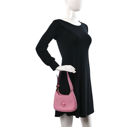 Versace Calfskin La Medusa Small Hobo Crossbody Pink 2 of 10