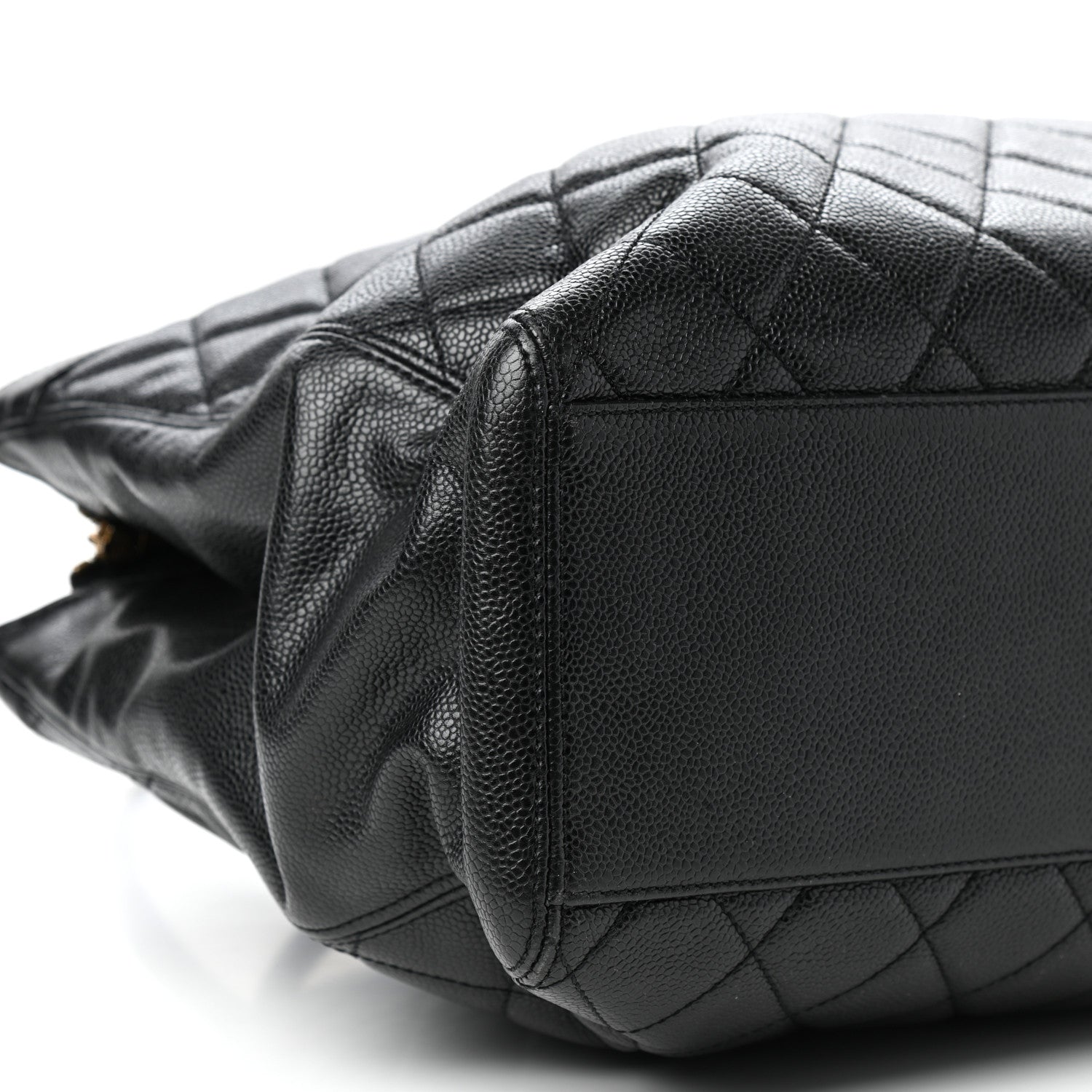 Chanel Caviar Quilted CC Shopping Tote Black 8 of 10