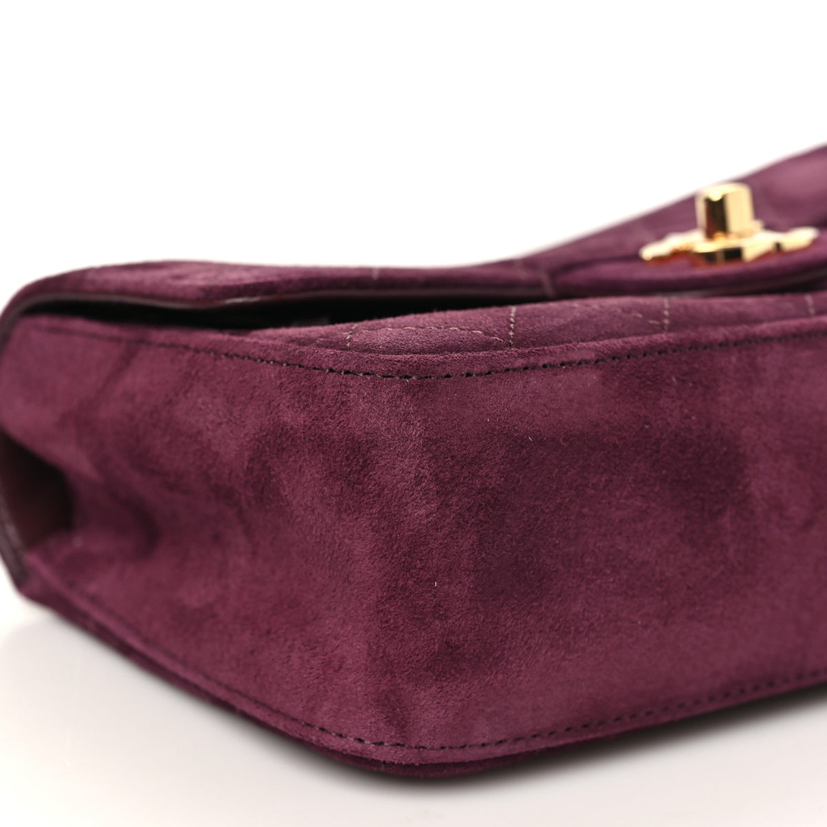 Chanel Suede Calfskin Mini Souplissimo Flap Burgundy 9 of 11