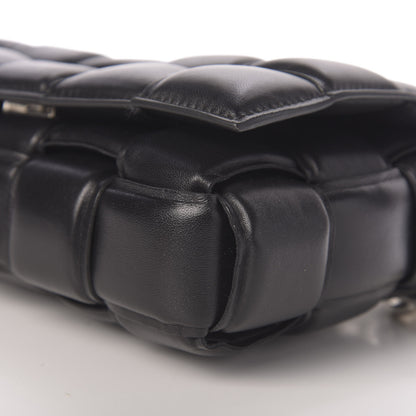 Bottega Veneta Lambskin Maxi Intreccio Padded Chain Cassette Crossbody Bag Black 9 of 10