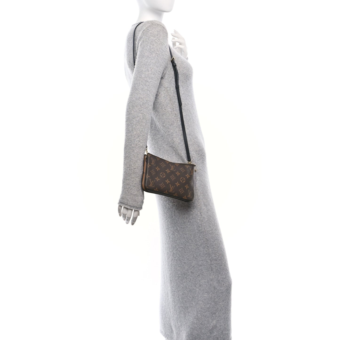 Reverse Monogram Giant Double Zip Pochette
