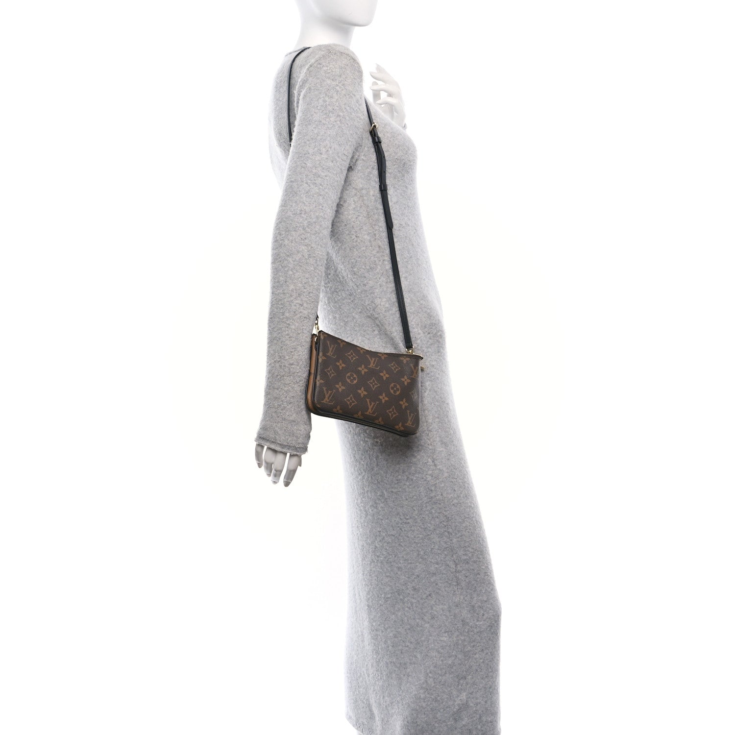 Louis Vuitton Reverse Monogram Giant Double Zip Pochette 2 of 10