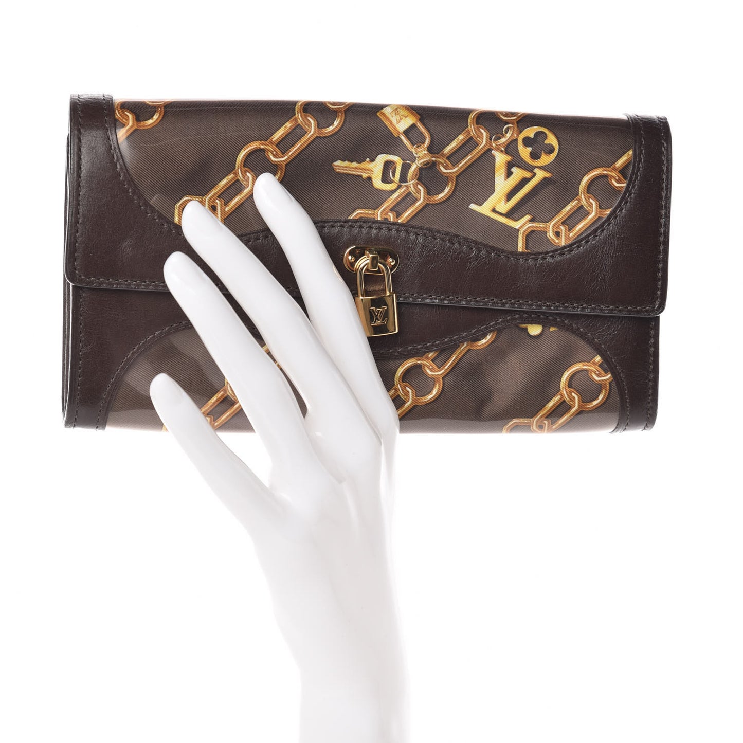 Monogram Charms Porte-Monnaie Wallet Brown
