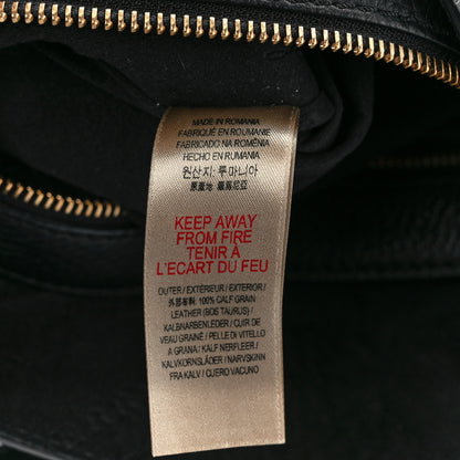 Burberry Grainy Calfskin Remington Tote Black 10 of 14
