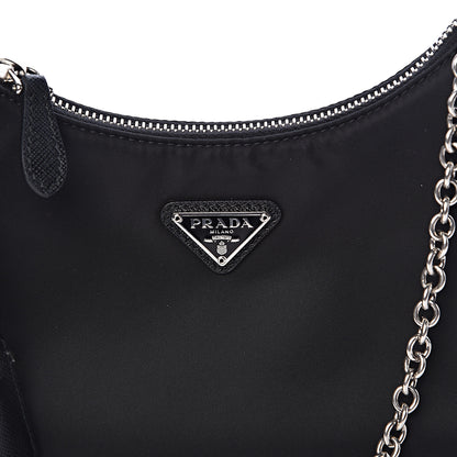 Prada Nylon Re-Edition 2005 Shoulder Bag Black 13 of 14