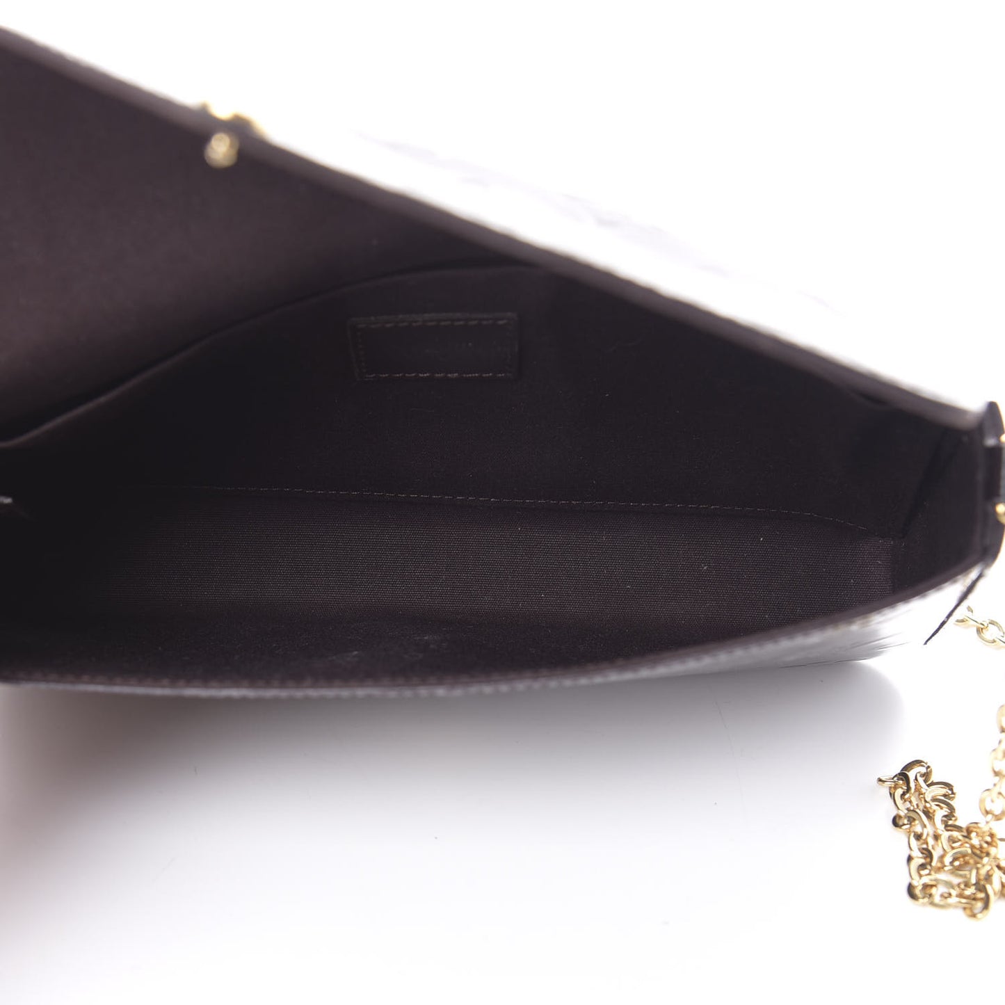 Vernis Pochette Felicie Chain Wallet Amarante