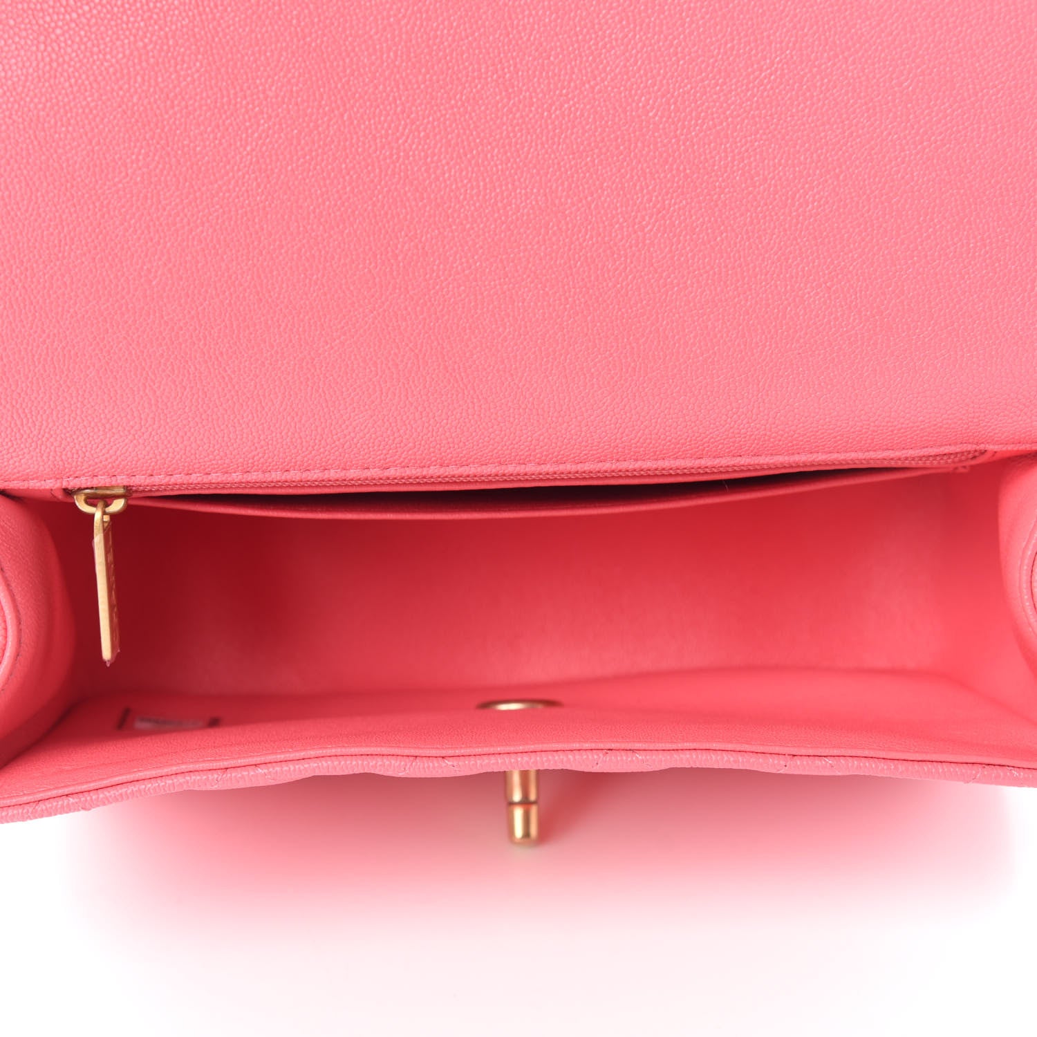 Chanel Caviar Quilted Mini Top Handle Rectangular Flap Pink 5 of 11