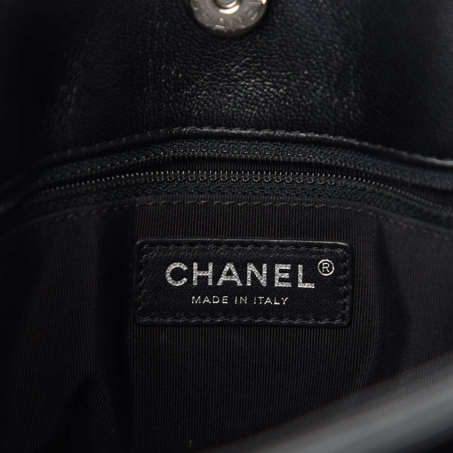 Patent Quilted Just Mademoiselle Bowling Bag Black