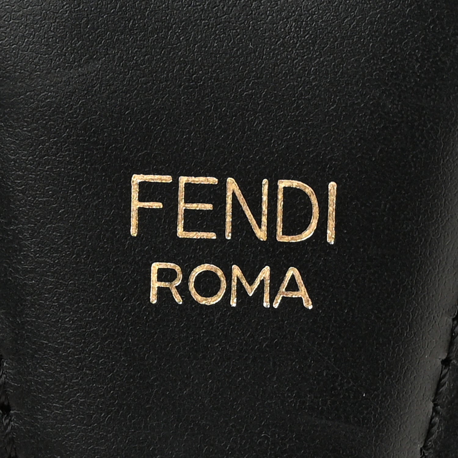 Fendi Jacquard Ribbon Vitello King FF Bi-Color Intreccio Adjustable Strap You Black White 3 of 8