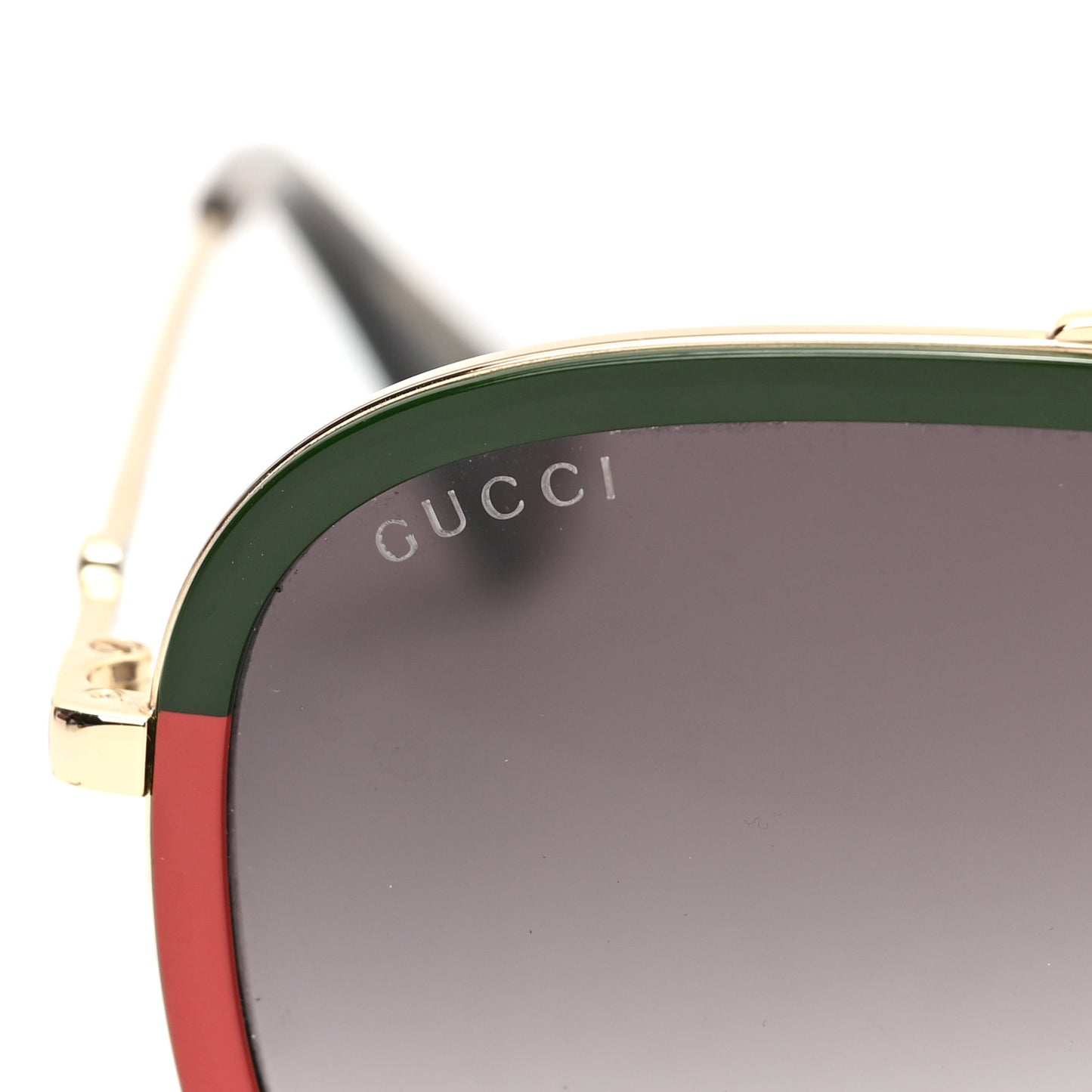 Acetate Web Aviator Sunglasses GG0062S Green Red