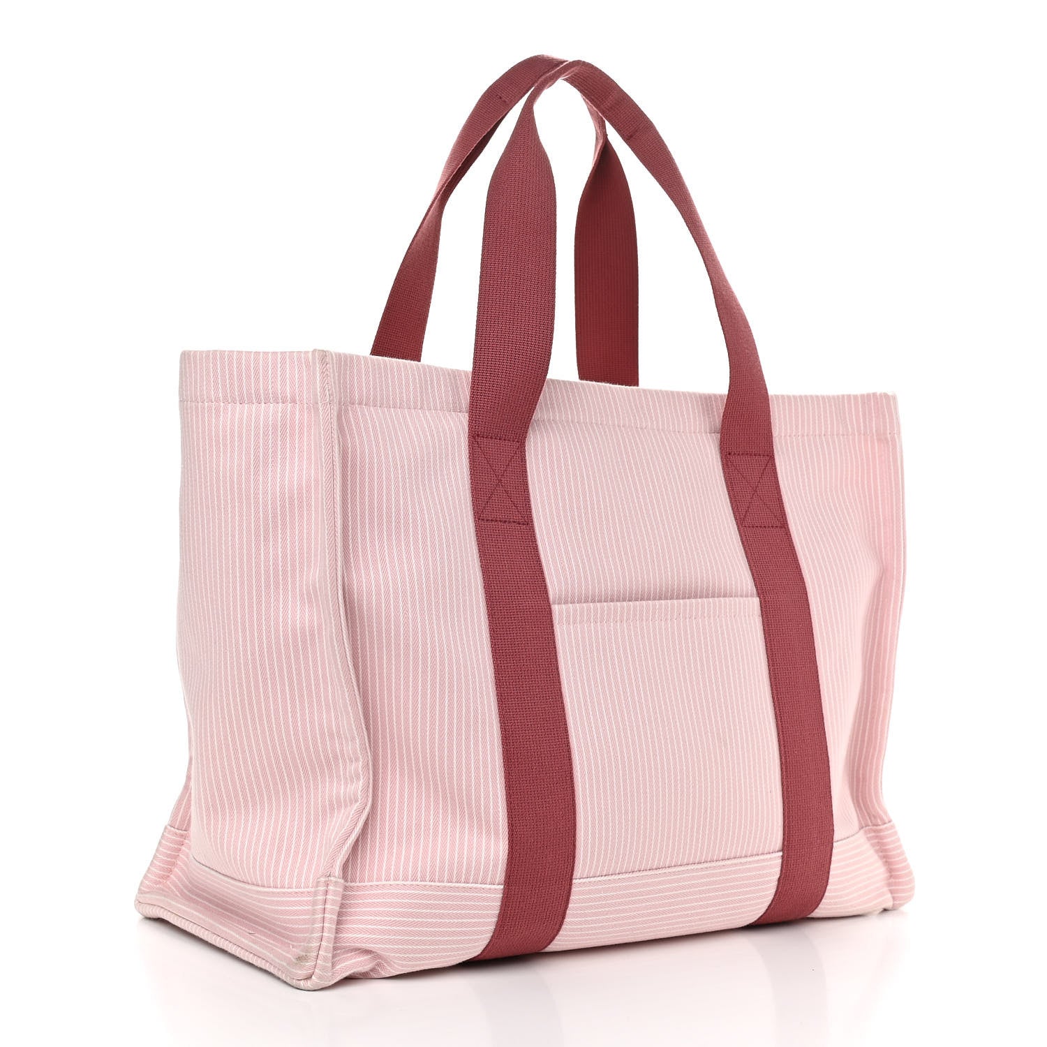 HERMES Cavalcolor スリーピングバッグ Hermes Cotton Canvas Cavalcolor Nappy Diaper Bag Rose Petal 970349