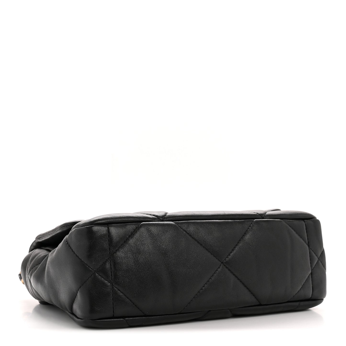 Goatskin Quilted Medium Chanel 19 Flap Black