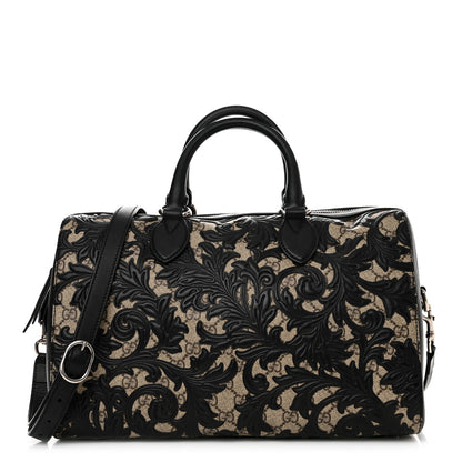 Gucci GG Supreme Monogram Arabesque Medium Boston Black 1 of 10