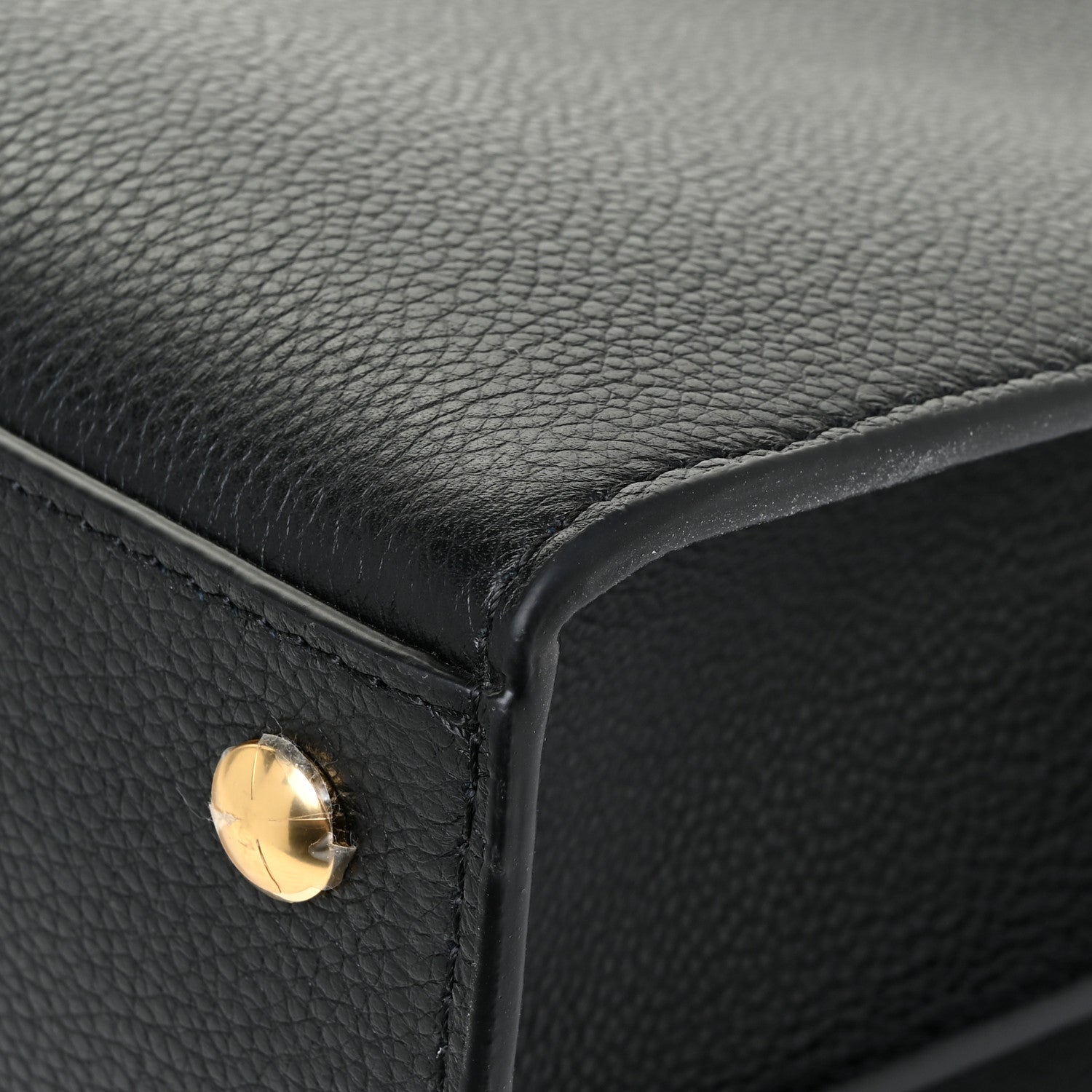 Burberry Grainy Calfskin Large Title Bag Black 13 of 18