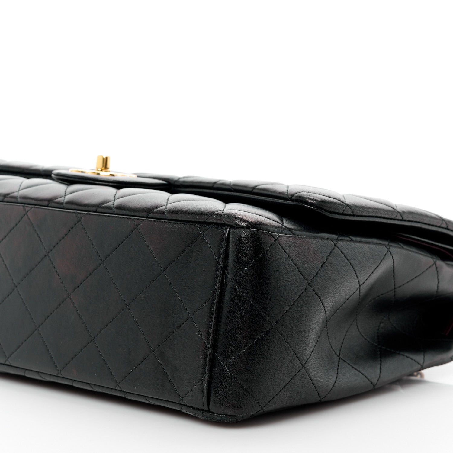 Chanel Lambskin Quilted Maxi Double Flap Black 11 of 11