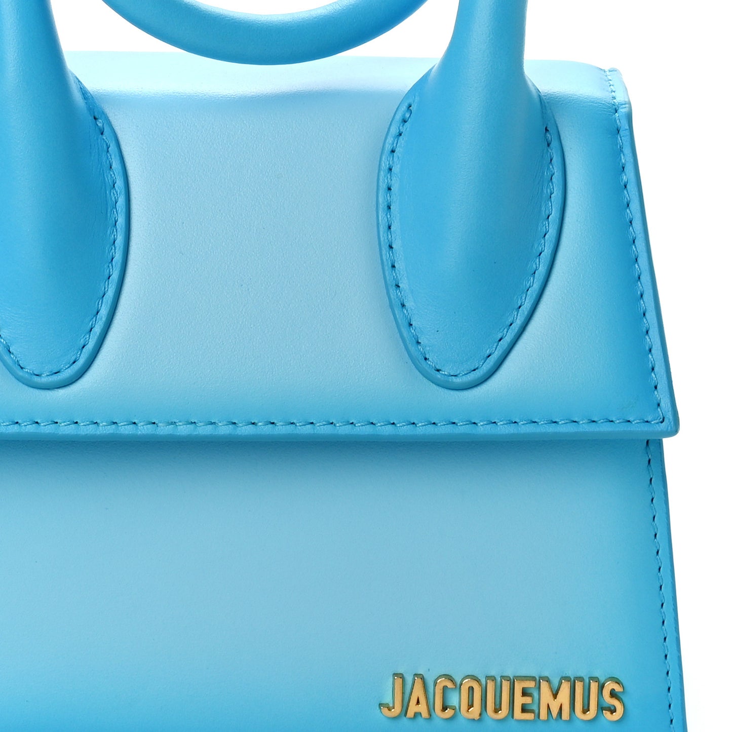 Smooth Calfskin Le Chiquito Noeud Blue