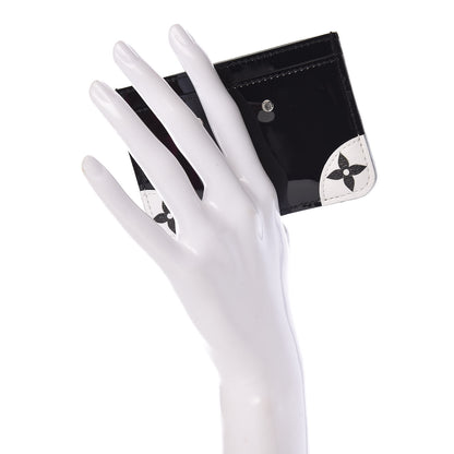 Louis Vuitton Patent Miroir Venice Card Holder Black 2 of 6