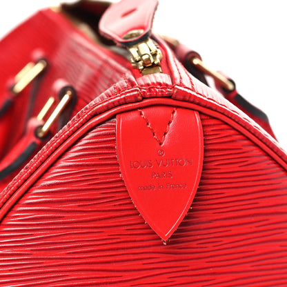 Louis Vuitton Epi Speedy 25 Rouge 6 of 12