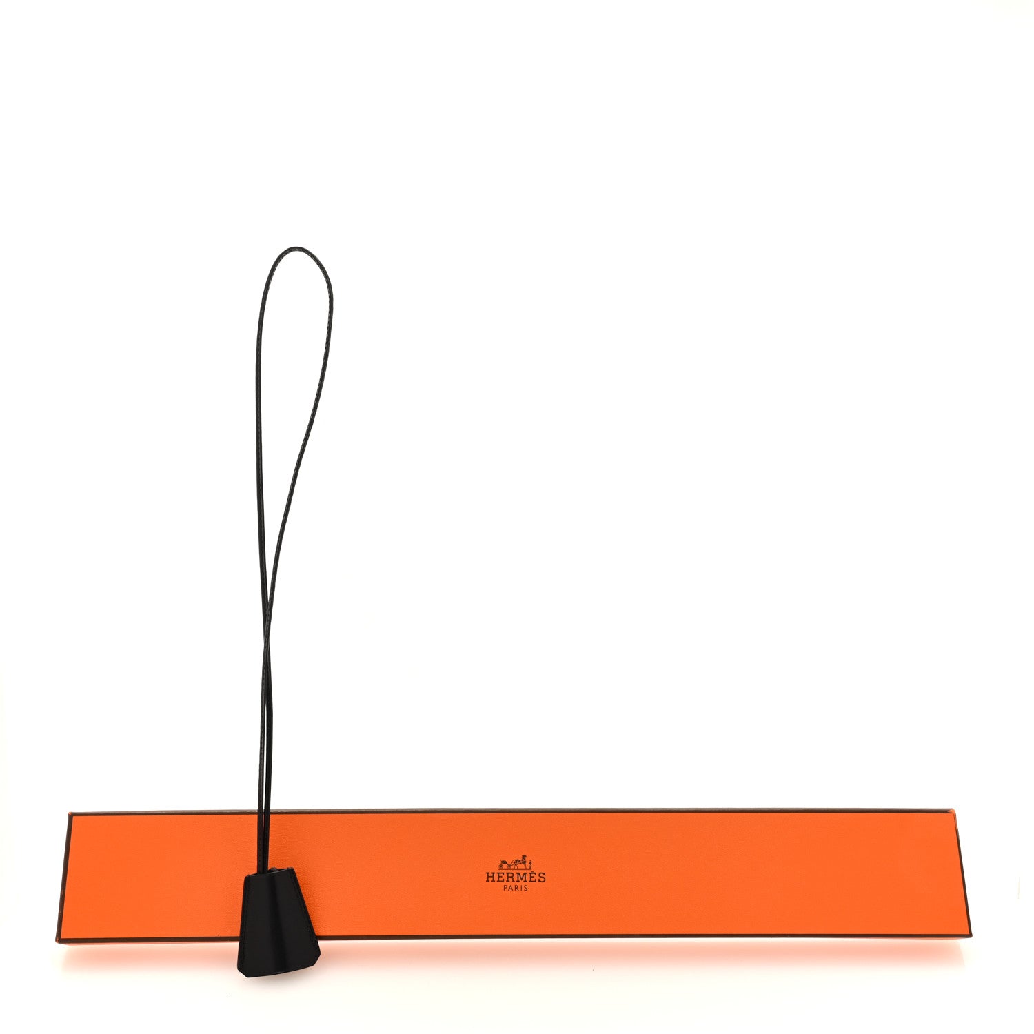 Hermes Swift Clochette Long Necklace Black 4 of 5