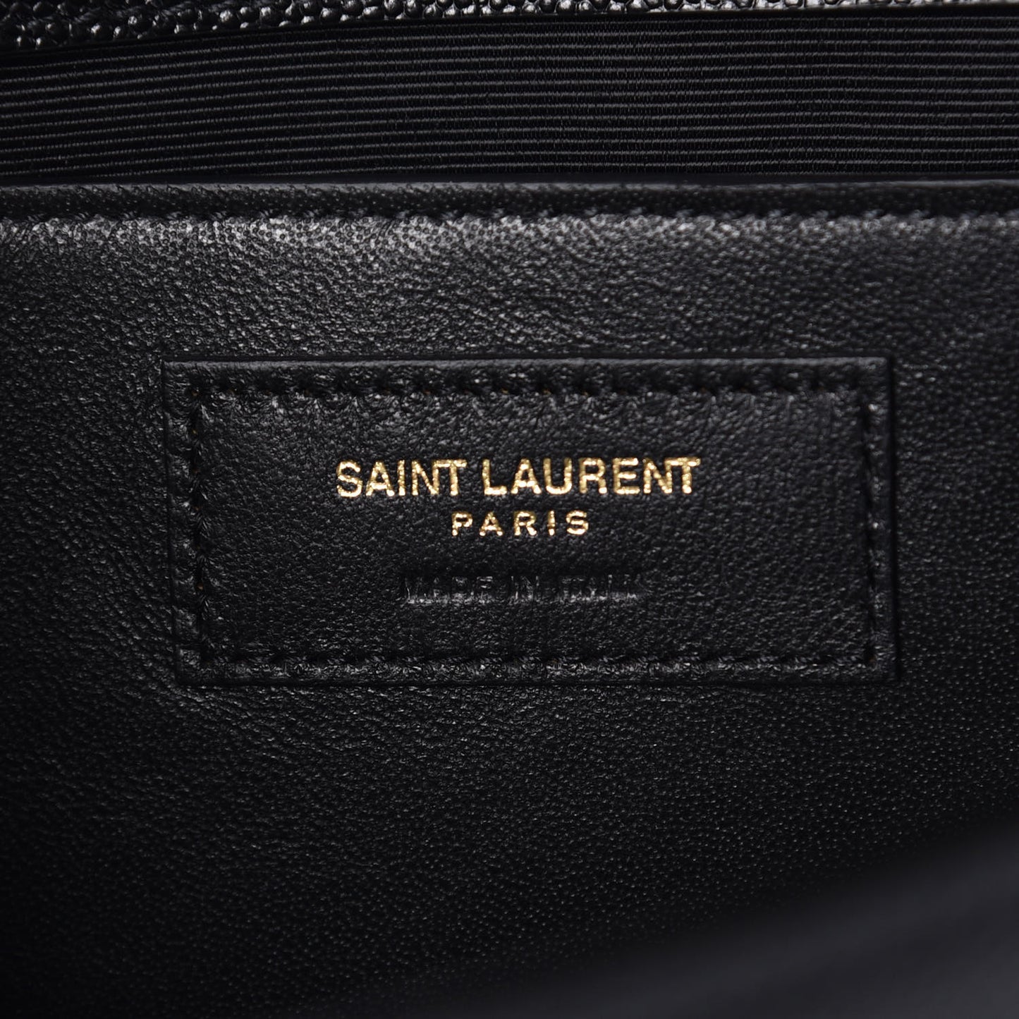 Grain De Poudre Medium Classic Monogram Kate Satchel Black
