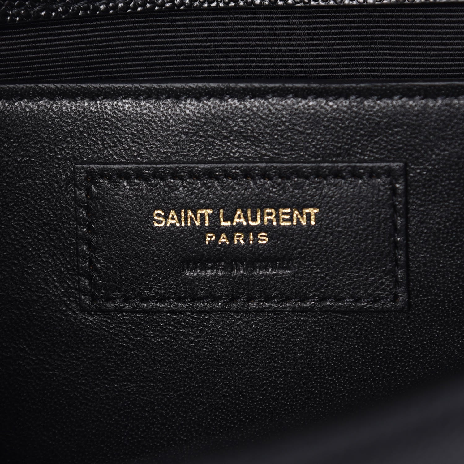 Saint Laurent Grain De Poudre Medium Classic Monogram Kate Satchel Black 7 of 9
