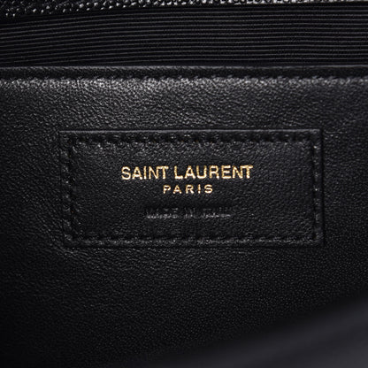 Saint Laurent Grain De Poudre Medium Classic Monogram Kate Satchel Black 7 of 9