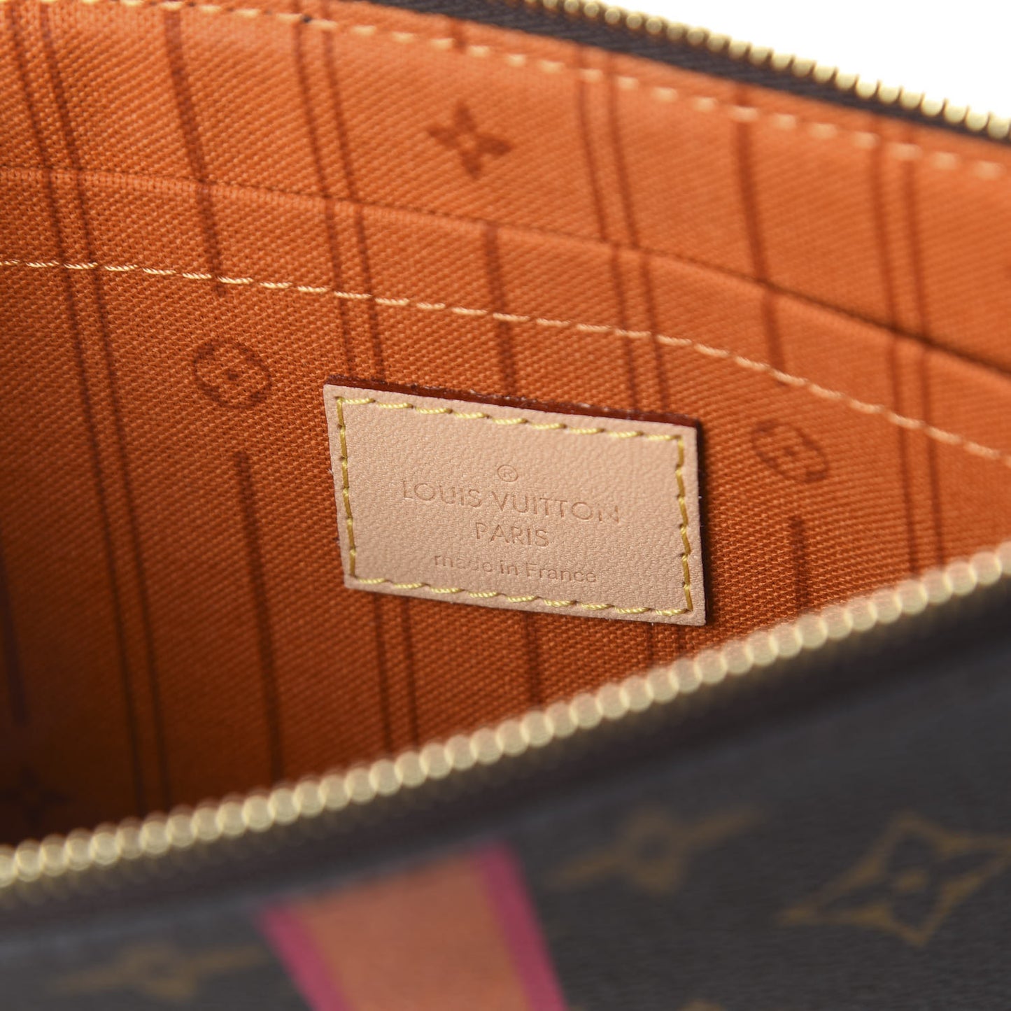 Monogram My LV Heritage Neverfull MM GM Pochette Moutarde Fuchsia