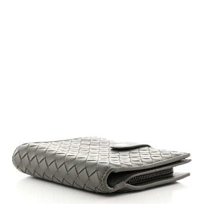 Bottega Veneta Nappa Intrecciato Mini Wallet Grey 4 of 12