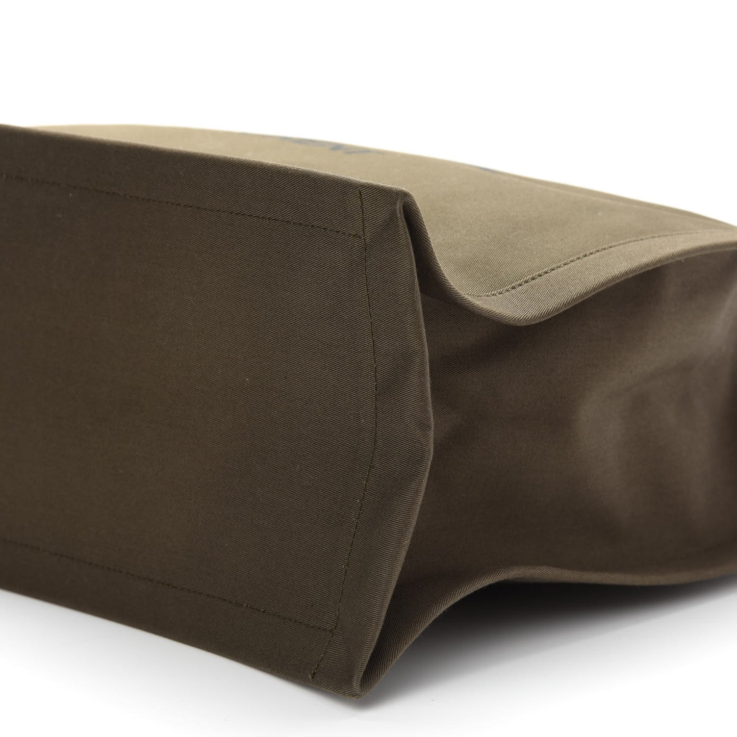 Linen Calfskin Rive Gauche Tote Khaki