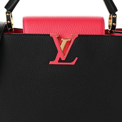 Louis Vuitton Taurillon Capucines MM Black Rose Berlingot 7 of 9