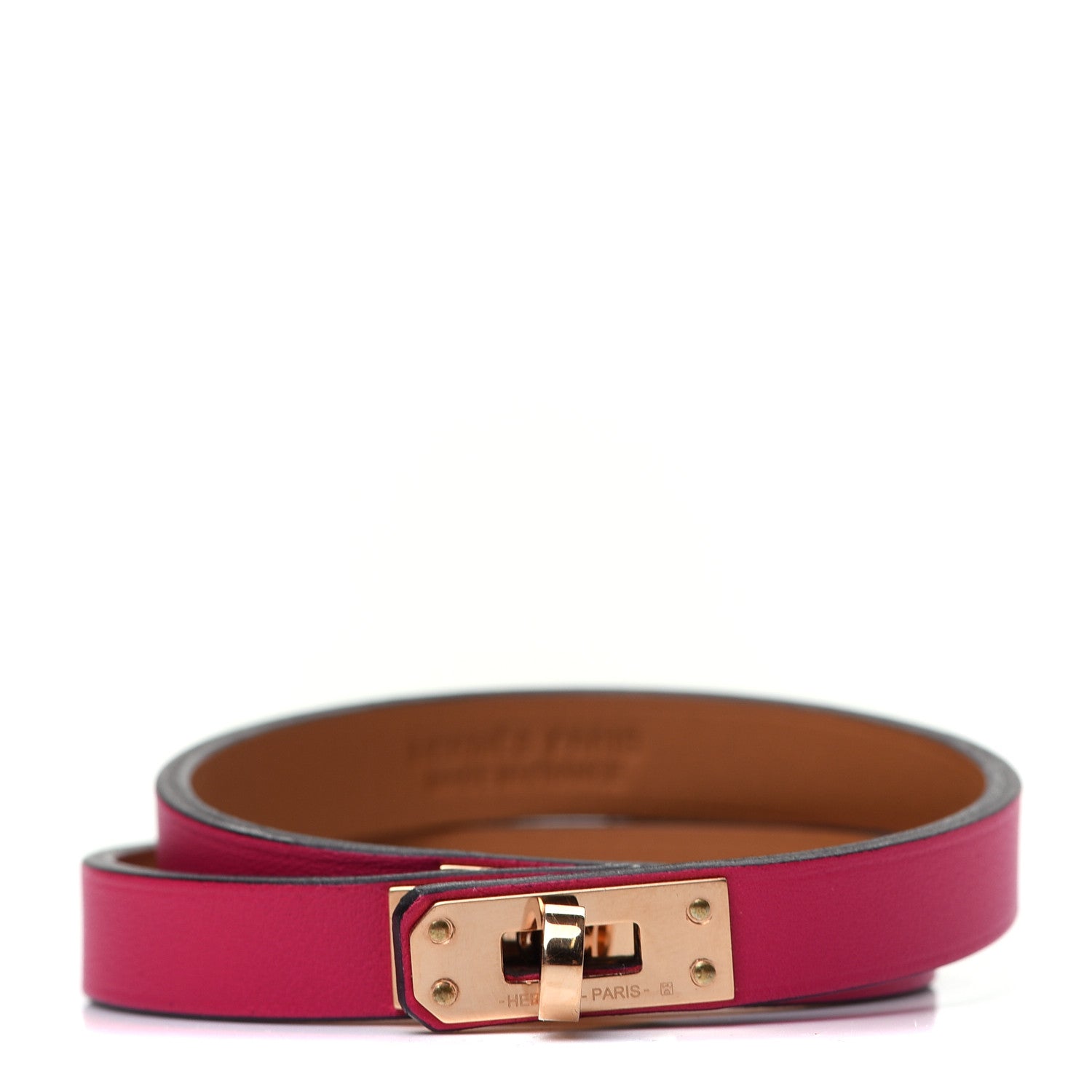 Hermes Swift Kelly Double Tour Bracelet T3 Rose Mexico 1 of 7