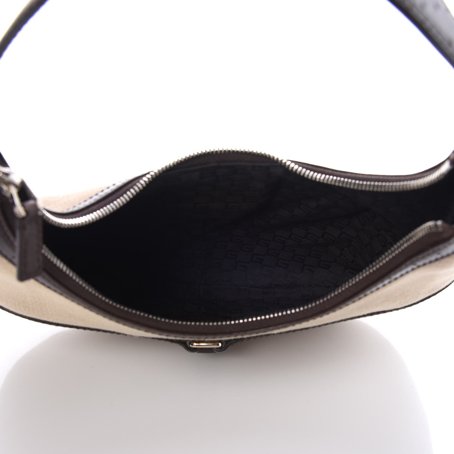 Gucci Canvas Web GG Reins Hobo Brown 6 of 9