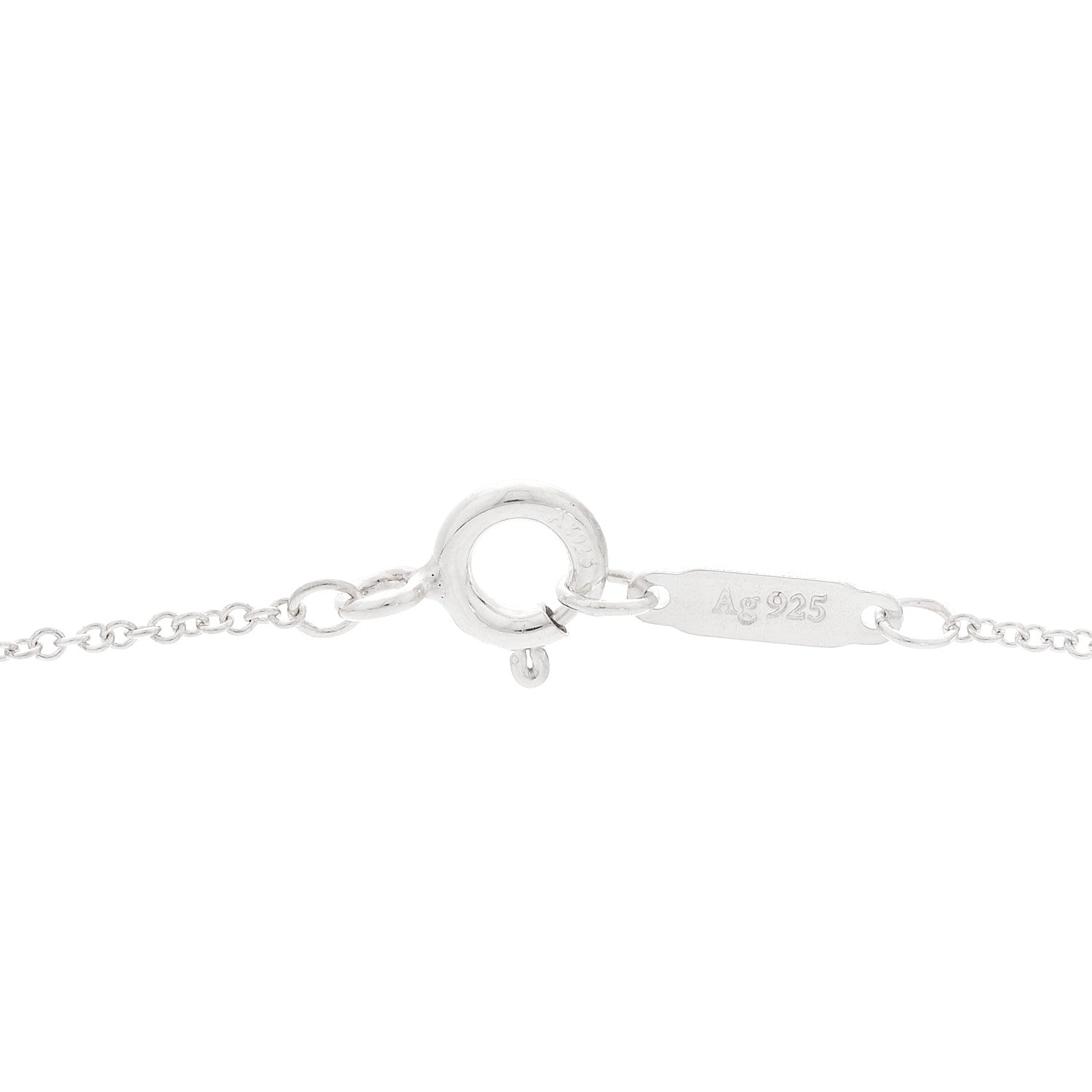 Tiffany Sterling Silver Enamel Return to Tiffany Double Heart Tag Pendant Necklace Pink 4 of 5
