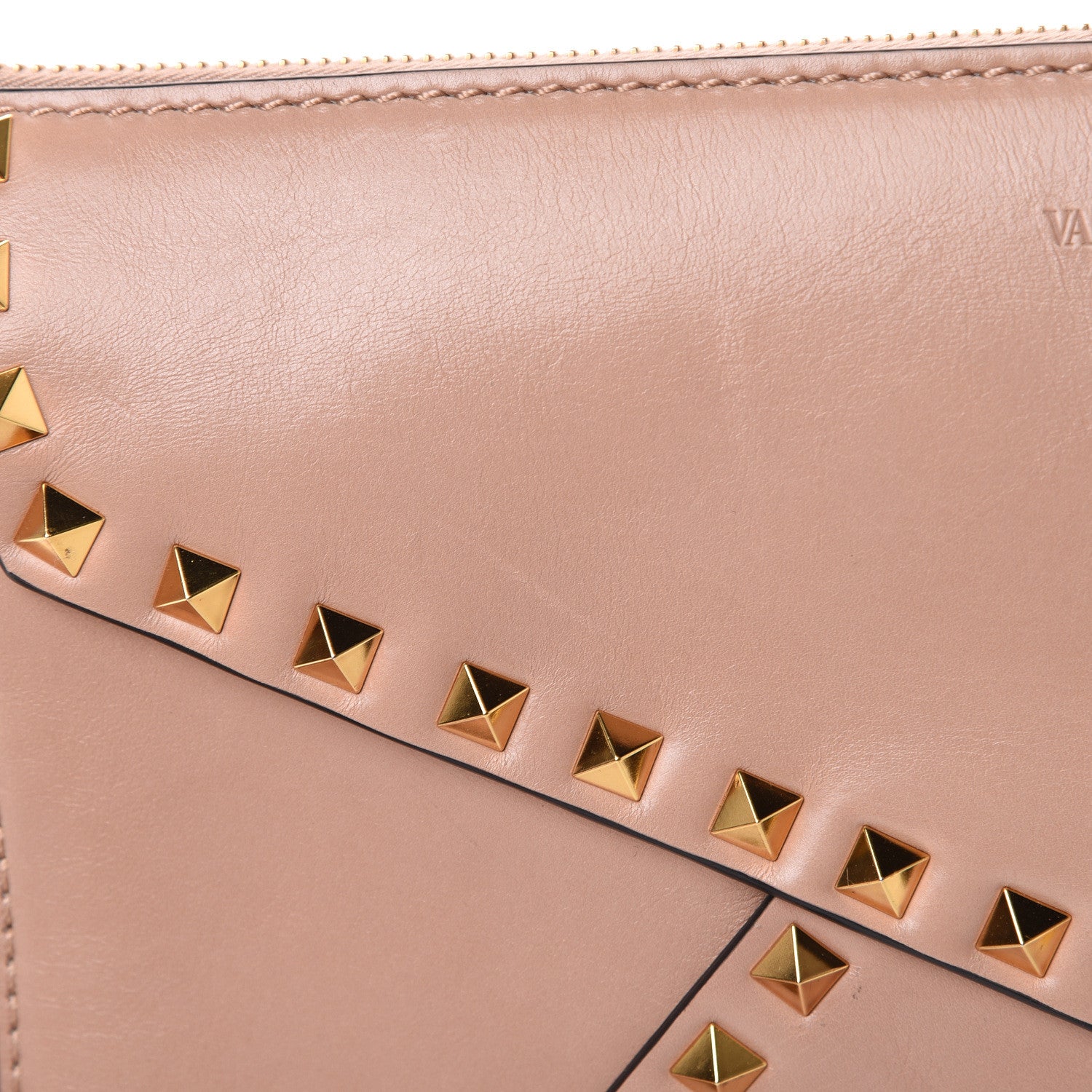 Valentino Garavani Vitello Rockstud Hype Shoulder Bag Rose Cannelle 11 of 12