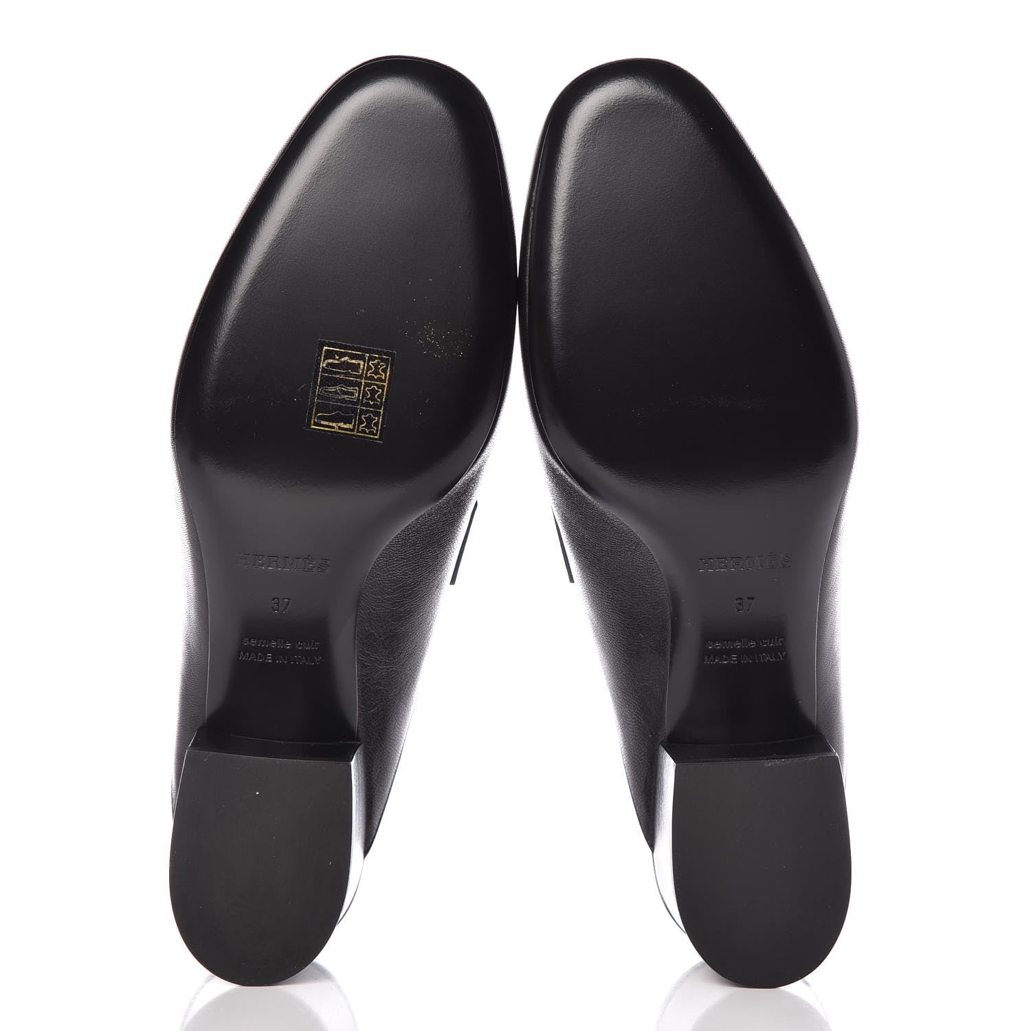 Hermes Goatskin Paradis Mules 37 Black 5 of 10