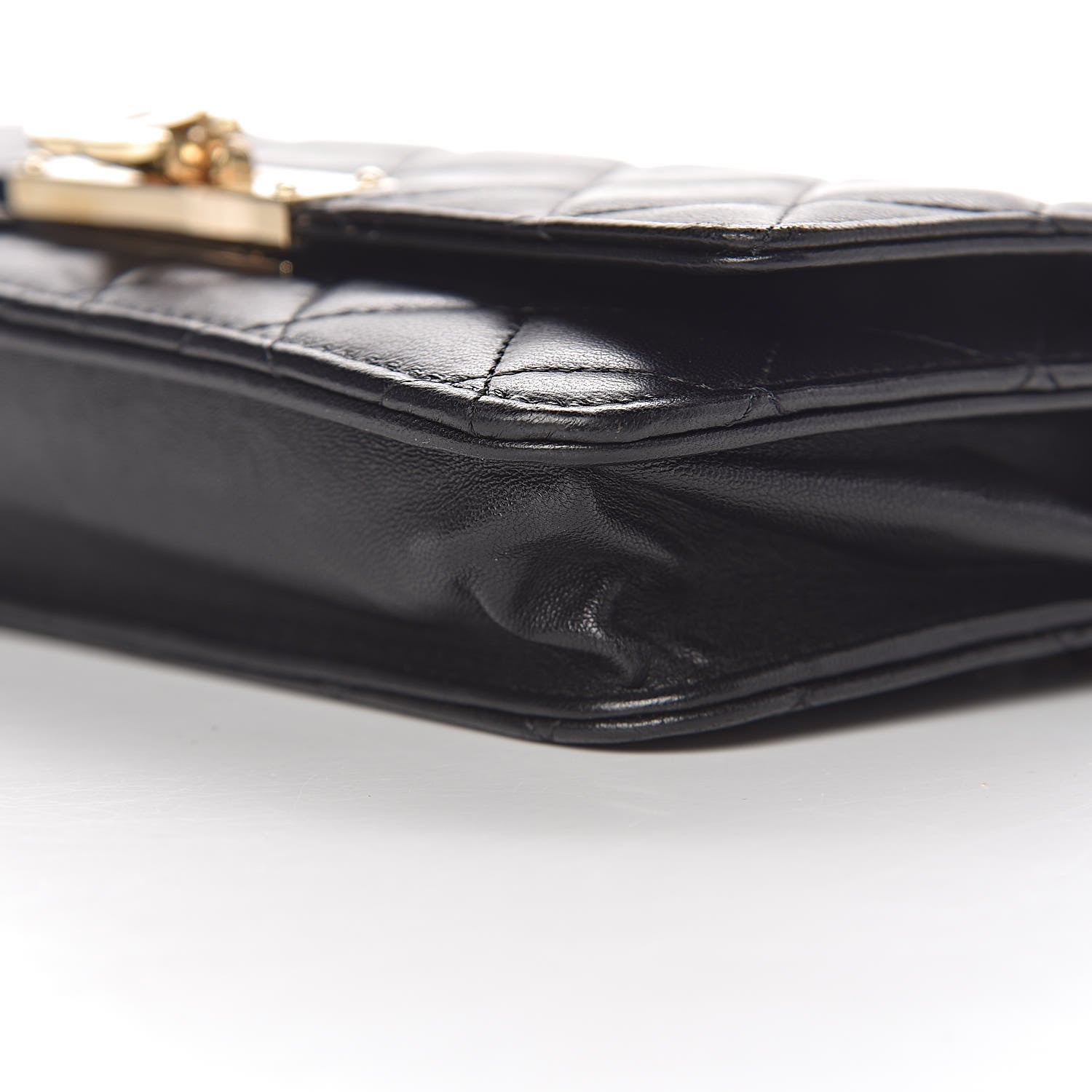 Chanel Lambskin Quilted Golden Class Wallet on Chain WOC Black 22 of 22