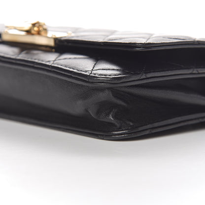 Chanel Lambskin Quilted Golden Class Wallet on Chain WOC Black 22 of 22