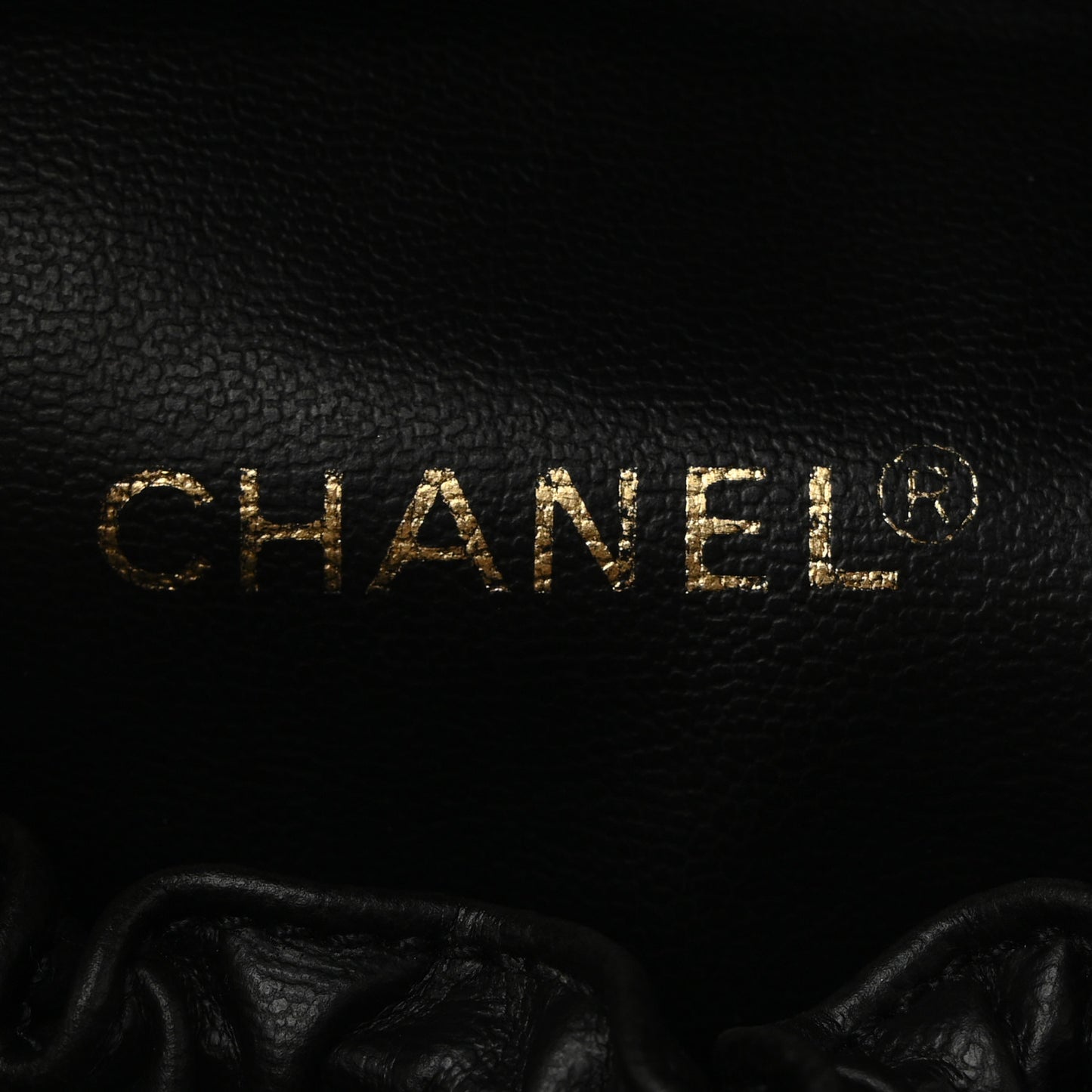 Lambskin Vanity Cosmetic Bag Black