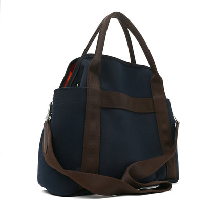 Hermes Canvas The Grooming Bag Bleu Navy Feu 3 of 10