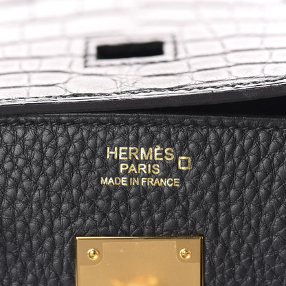 Hermes Togo Matte Alligator Birkin Touch 30 Black 23 of 36