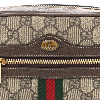 Gucci GG Supreme Monogram Web Small Ophidia Belt Bag 85 34 Dark Brown 9 of 11