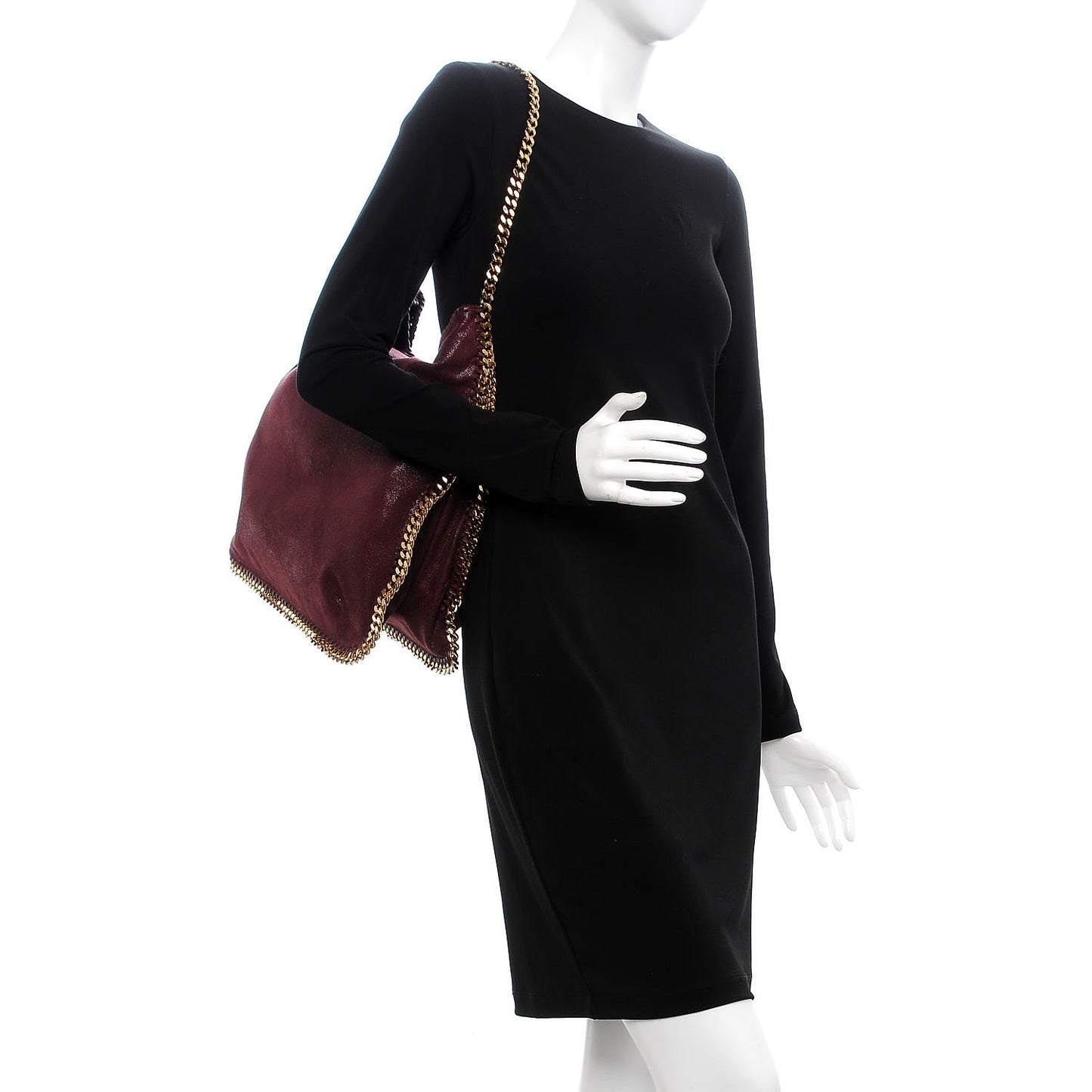 Shaggy Deer Falabella Hobo Tote Plum
