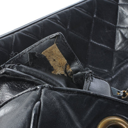 Chanel Lambskin Shopping Tote Black 10 of 14