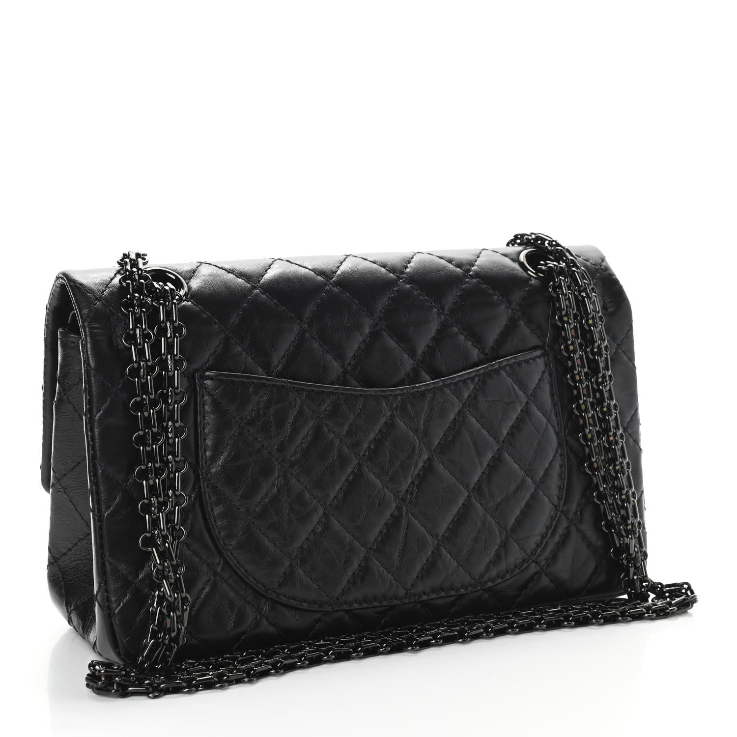 Chanel Aged Calfskin Quilted 2.55 Reissue 225 Flap So Black 3 of 9