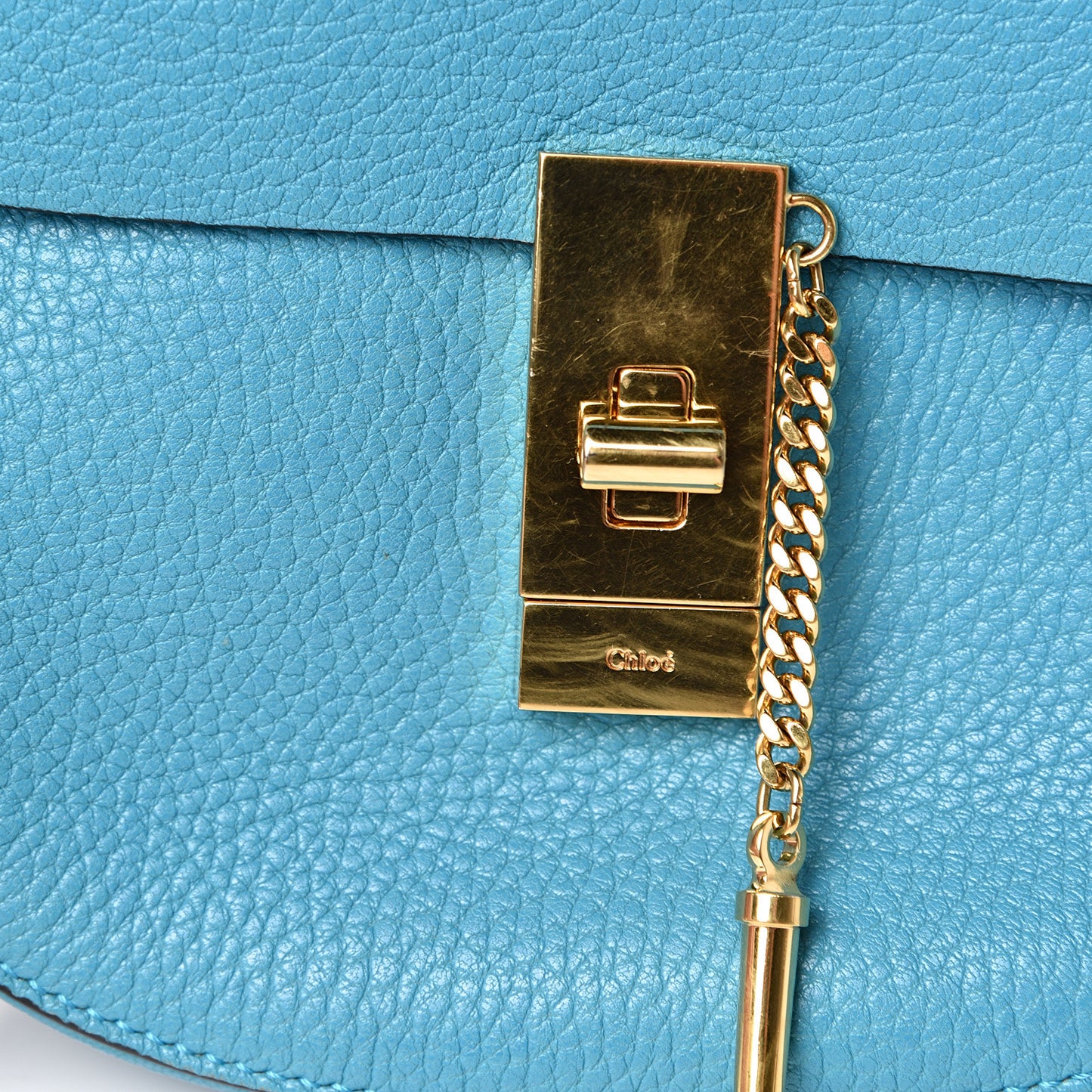Grained Lambskin Mini Drew Shoulder Bag