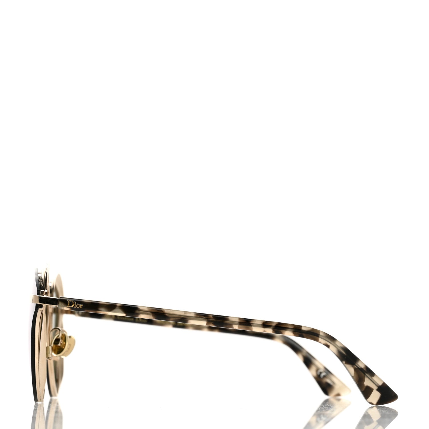 Christian Dior Round Mirrored Murmure Sunglasses Havana 3 of 7
