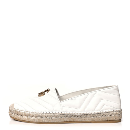 Gucci Nappa Matelasse GG Marmont Espadrilles 40 Great White 1 of 10