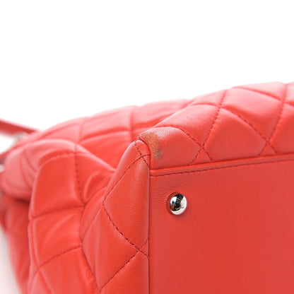 Chanel Lambskin Quilted Large 7 Tote Red 11 of 17